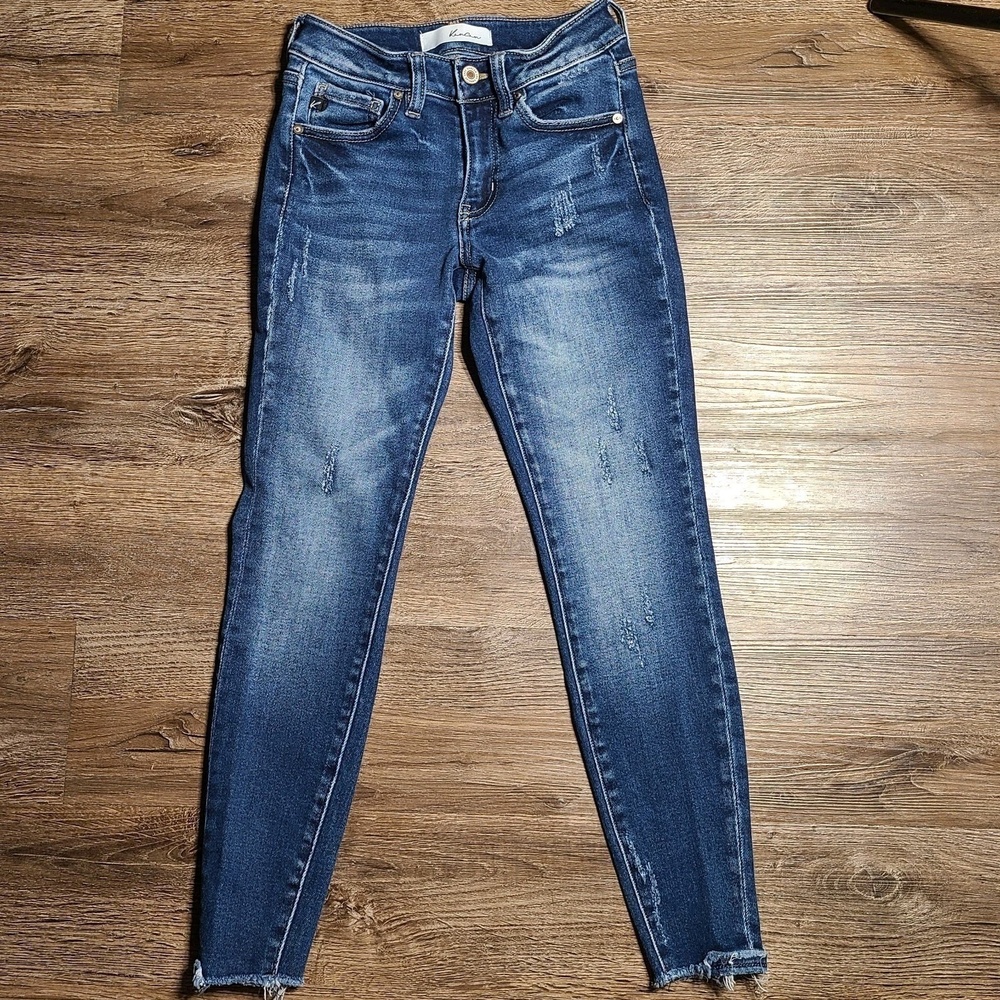 KanCan Girls‎ Youth Low Rise Skinny Jeans Size Distressed Stretch Size 0